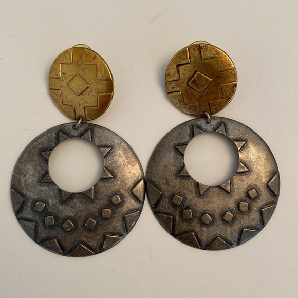Vintage Southwestern Drop Earrings. Beautiful Condition! - Picture 2 of 9